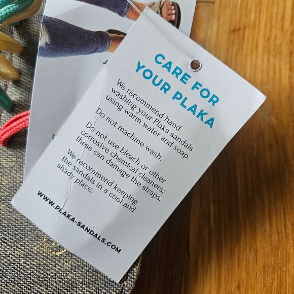 Plaka Sandals Size 9 Blue Red Handwoven Braided Strappy Beach Boho Oceanside - Picture 10 of 12